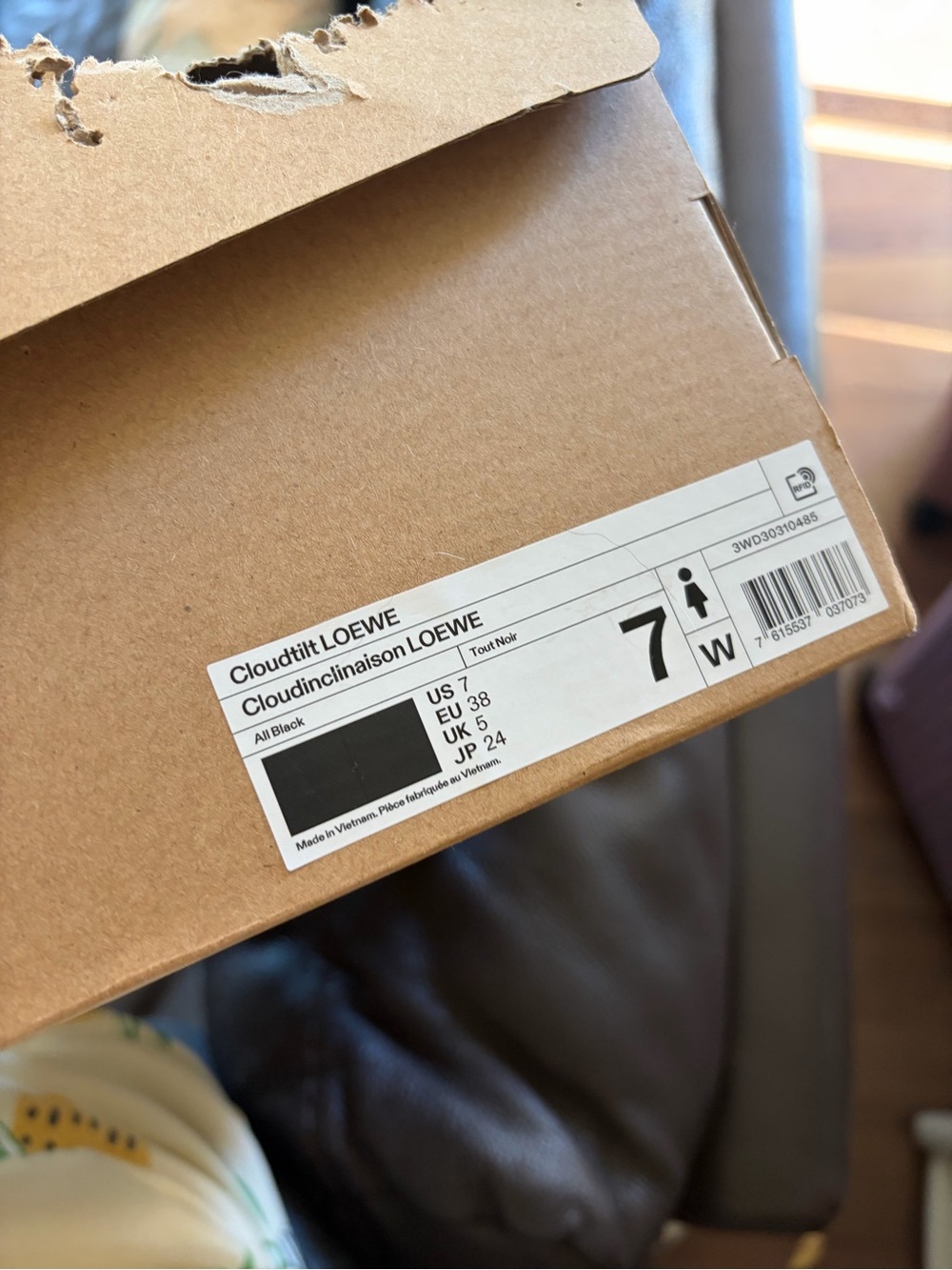 NEW! Loewe Black Women’s Athletic Knit Sneakers - Picture 2 of 2